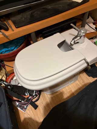 Bidet Roca Dama Gris con Grifo Monomando