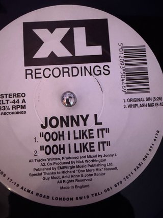 Vinilo Jonny L - Ooh I Like It (1993)