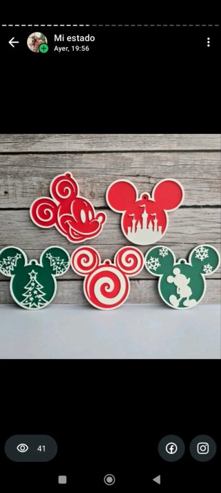 Adornos Navideños Mickey Mouse