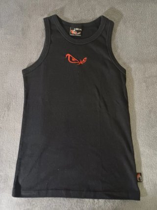 Camiseta de tirantes Virus negra