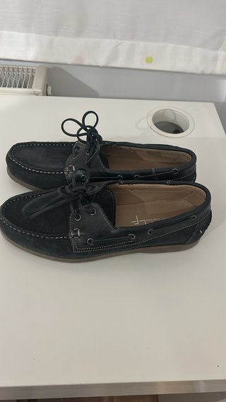 Mocasines de hombre azul marino