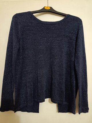Camisa de fiesta azul brillante