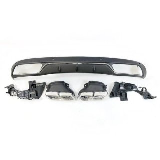 Difusor Trasero Mercedes Clase C W205 2014-2018 4P