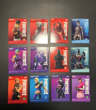 Set de 19 Cartas Panini Fortnite exclusivas