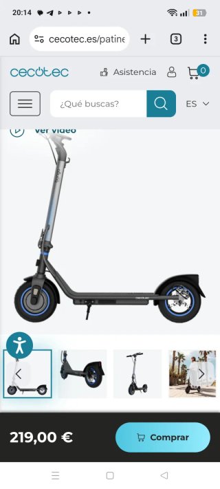 Patinete Eléctrico Cecotec Bongo