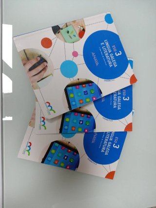 3 libros Lingua Galega 3 ESO