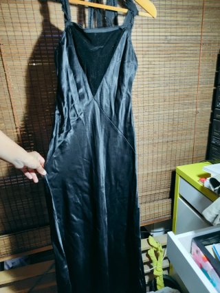 Vestido largo negro