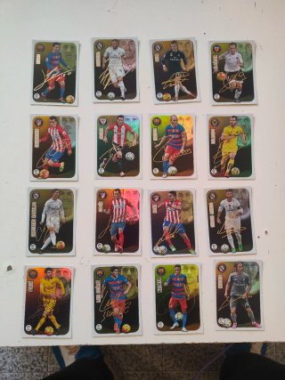 Serie ORO Panini liga 16-17 FIRMADOS