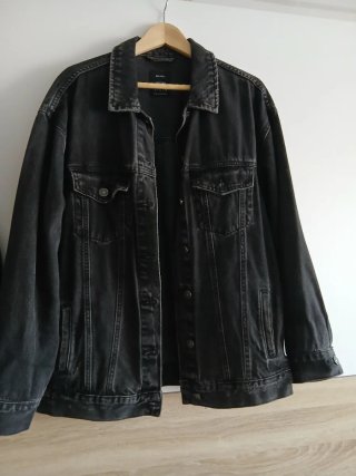 Chaqueta Vaquera Negra Bershka