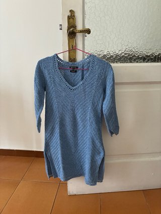 Jersey largo azul Massimo Dutti