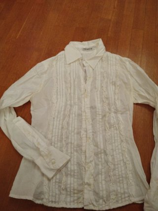 Camisa Blanca Mujer Manga Larga
