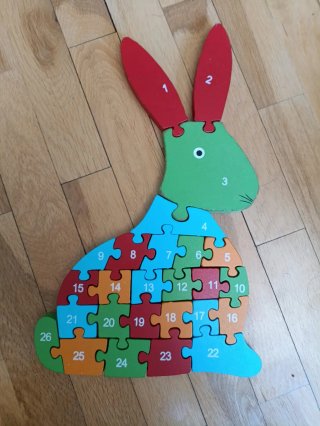 Puzzle de Madera Infantil Conejo