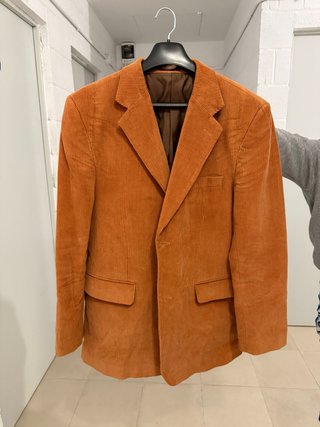 2 Americanas de Pana Naranja Talla 54