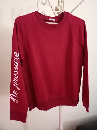 Sudadera Roja Bershka Talla M