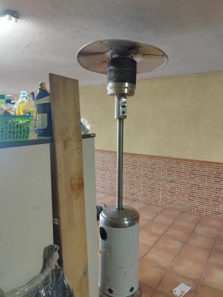 Estufa de gas tipo seta