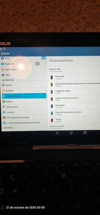 Tablet Asus con teclado desmontable
