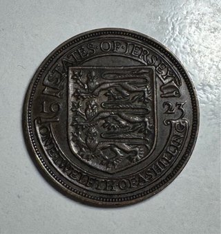 Moneda 1/12 Shilling Jersey 1923