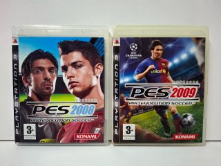 2 Juegos PS3: PES 2008 y PES 2009