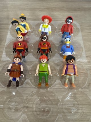 Se cambia 10 Figuras Playmobil Disney huevo kinder
