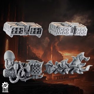 Kit Heavy Fire Lizards wargamesprint 32mm