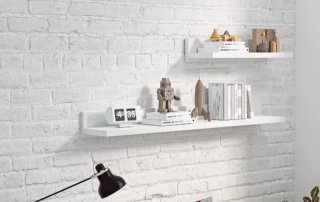 Set de 2 Estantes Blancos Modernos