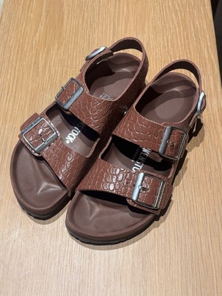 Sandalias Birkenstock Milano Reptile Marrón 38