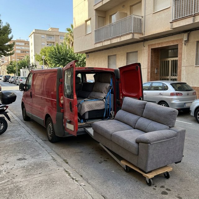 Transporte de sofás grandes en Benidorm y zona
