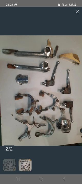 Despiece de componentes para bicicleta BH