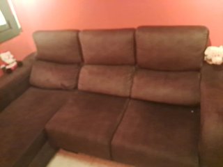 Sofá Chaise Longue negro