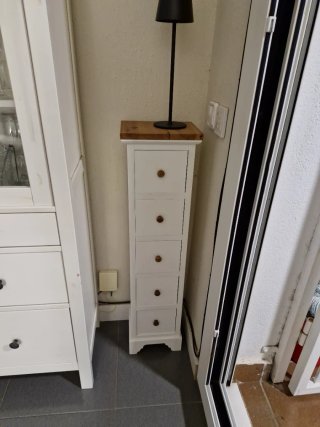 Estantería Auxiliar Blanca de Madera