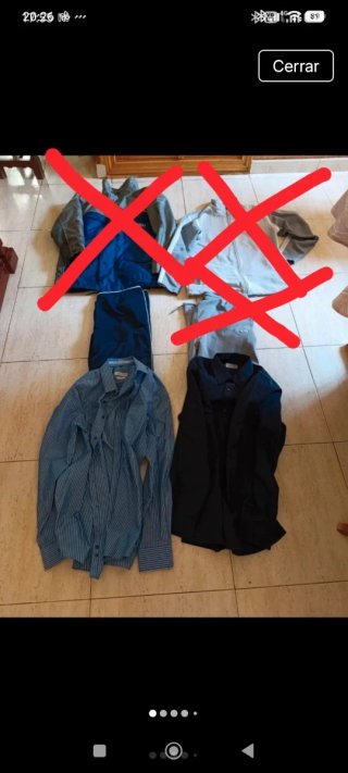 Lote de 4 prendas de ropa para hombre