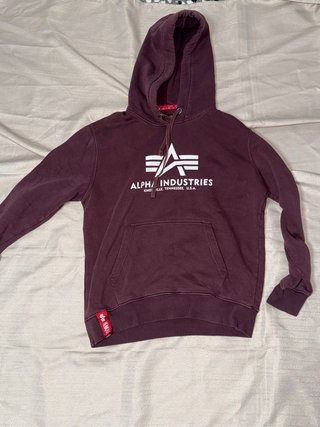 Sudadera Alpha Industries Morada Talla M