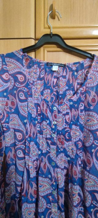 Blusa Manga Larga estampado cachemir