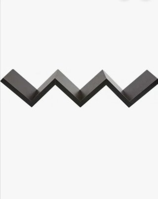 3 Estanterías de pared diseño zigzag