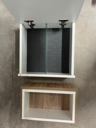 Set de 2 Muebles Auxiliares de Baño