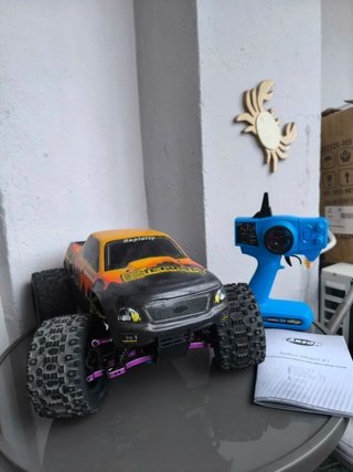 Coche RC HSP Brontosaurus 1/10 con piezas en alumi