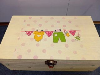 Caja de Madera Decorada Infantil