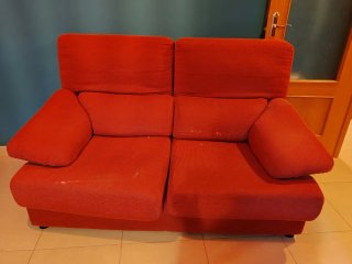 Sofás de 2 plazas rojo