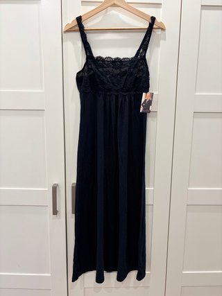 Camisón largo Oscar de la Renta negro