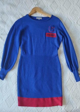 Vestido Camaleónica Azul y Rojo Talla M