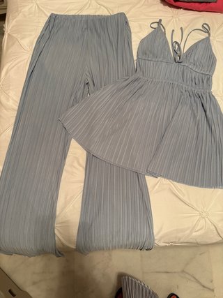 Conjunto Plisado de Pantalón y Top