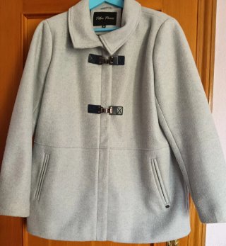 Abrigo de Paño Gris Pilar Prieto