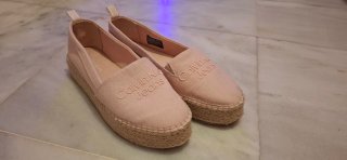 Alpargatas Calvin Klein rosa mujer