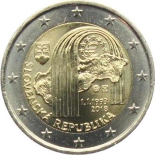 Moneda 2 Euros Eslovaquia 2018 Constitución