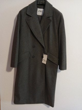 Abrigo Gris Marengo Zara