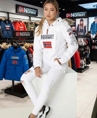 Anorak Geographical Norway Building Blanco