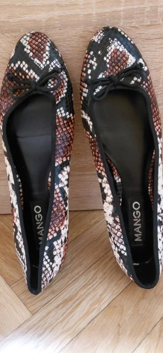 Bailarinas Mango Estampado Serpiente