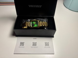 Reloj Clarine Verde y Dorado