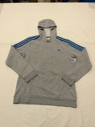 Sudadera Adidas 3 Stripes Hoodie Gris Azul XL 176