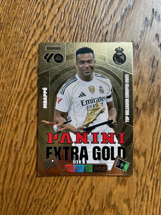 Cromo Panini Extra Gold Mbappé La Liga 25-26